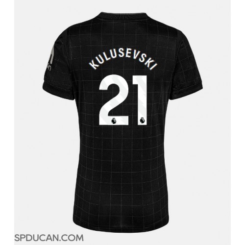 Zenski Nogometni Dres Tottenham Hotspur Dejan Kulusevski #21 Gostujuci 2025-26 Kratak Rukav Zenski Nogometni Dres Tottenham Hotspur Dejan Kulusevski #21 Gostujuci 2025-26 Kratak Rukav